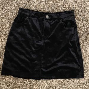 Forever21 Velvet Mini Skirt